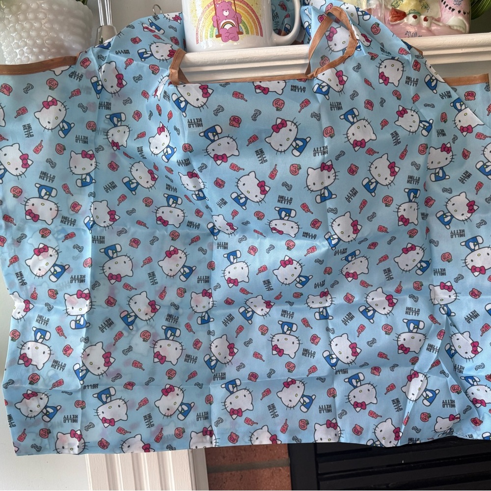 NEW Hello Kitty Blue Foldable Tote | Nylon | 15x20inches